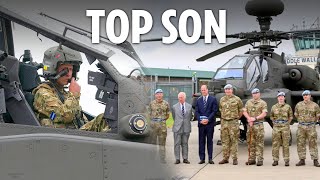 Prince William flies Apache gunship after King Charles makes him chief of Harry's old Army unit