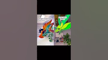 Dragon Puppet Duet with ​⁠@Forkscales!!! #papercrafts #paperdragon #dragon #shorts #trend #foryou