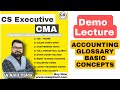 ACCOUNTING GLOSSARY   BASIC CONCEPTS   DEMO 1   CORPORATE ACCOUNTING by CA Amit Talda
