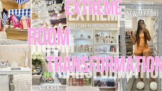 EXTREME GIRLY ROOM TRANSFORMATION 2023! (Reorganizing, Cleaning, Decluttering, Donating etc.)