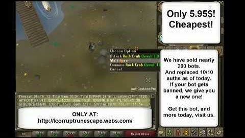 FREE [ AUTO ROCK CRABS ] FORGET $5.95 ; This is 100% FREE [ CRACKED RSBOT]