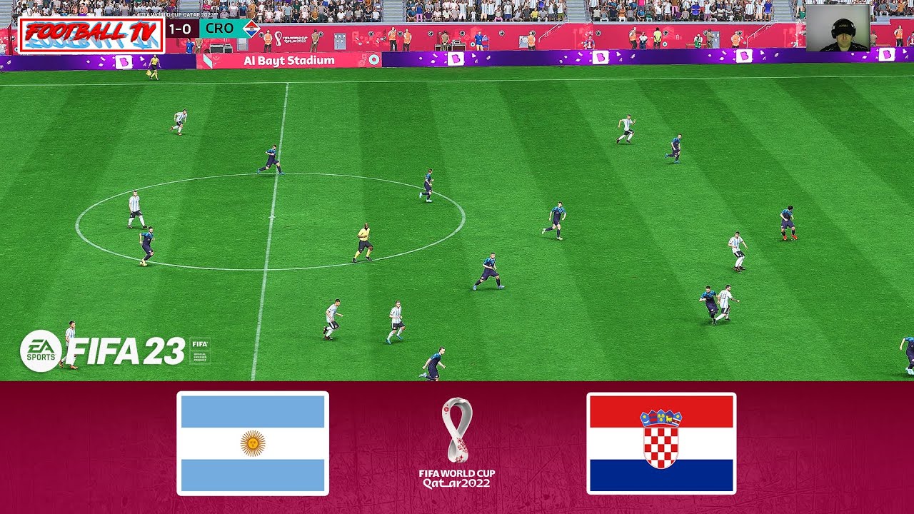 FIFA 23 - ARGENTINA vs CROATIA - FIFA World Cup Qatar 2022 - PC Gameplay - Messi vs Modric