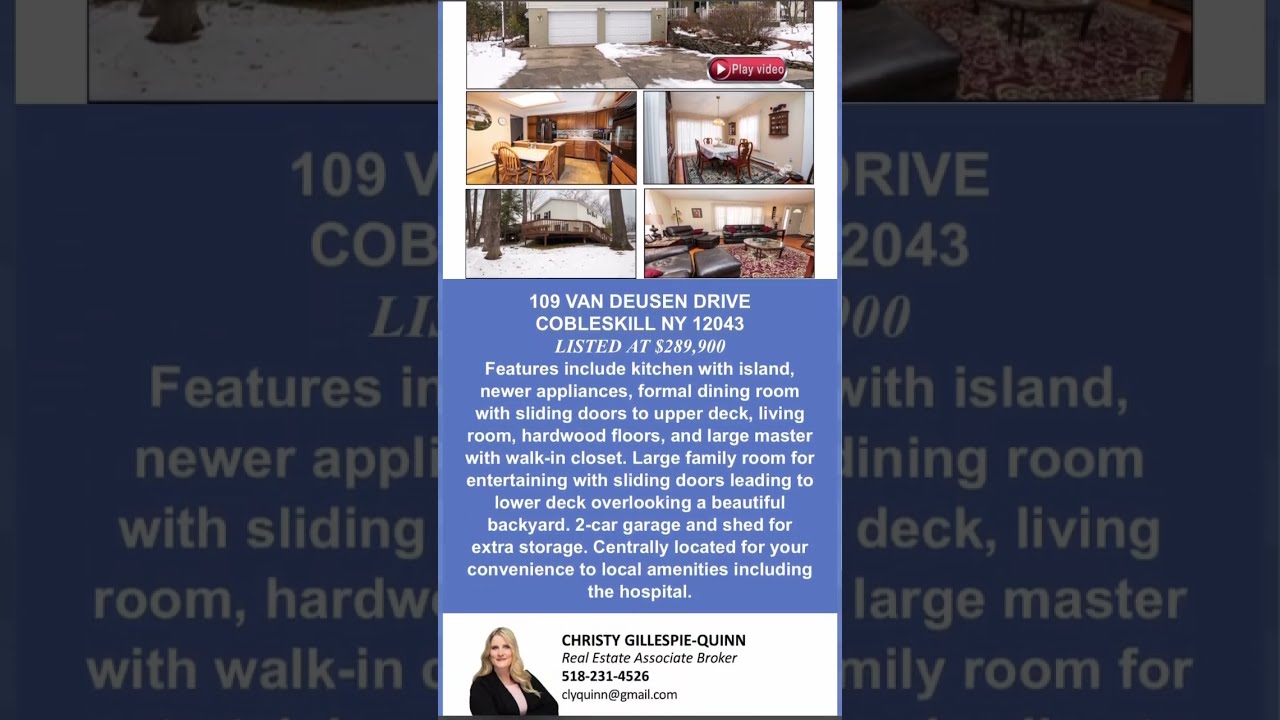 SOLD New Listing In Cobleskill NY Christyrealestatelife Upstatenyrealestate