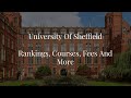 University of sheffield  2023 rankings fees and more