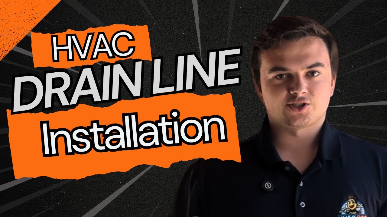 Clogged AC Drain Line (HVAC Drain Line Clear / Install) - YouTube