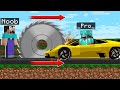 NOOB SAWED PRO CAR! in Minecraft Noob vs Pro