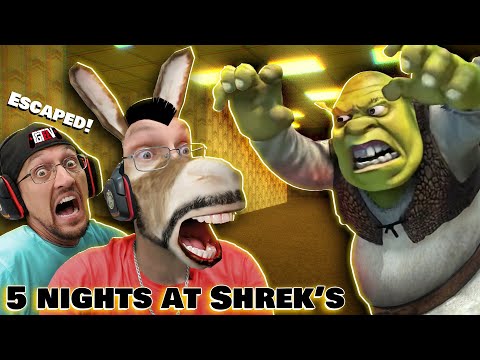 5 Nights at Shrek's Hotel with DONKEY! (FGTeeV Funny Scary Game)