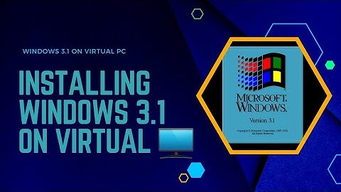 Installing Windows 3.1 on virtual pc