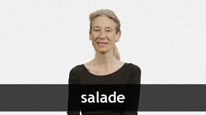 How to pronounce SALADE in French