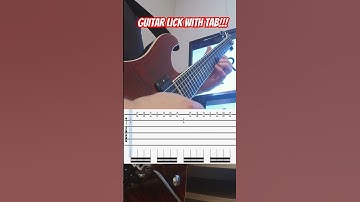 Alternative Picking Guitar Lick With Tab!