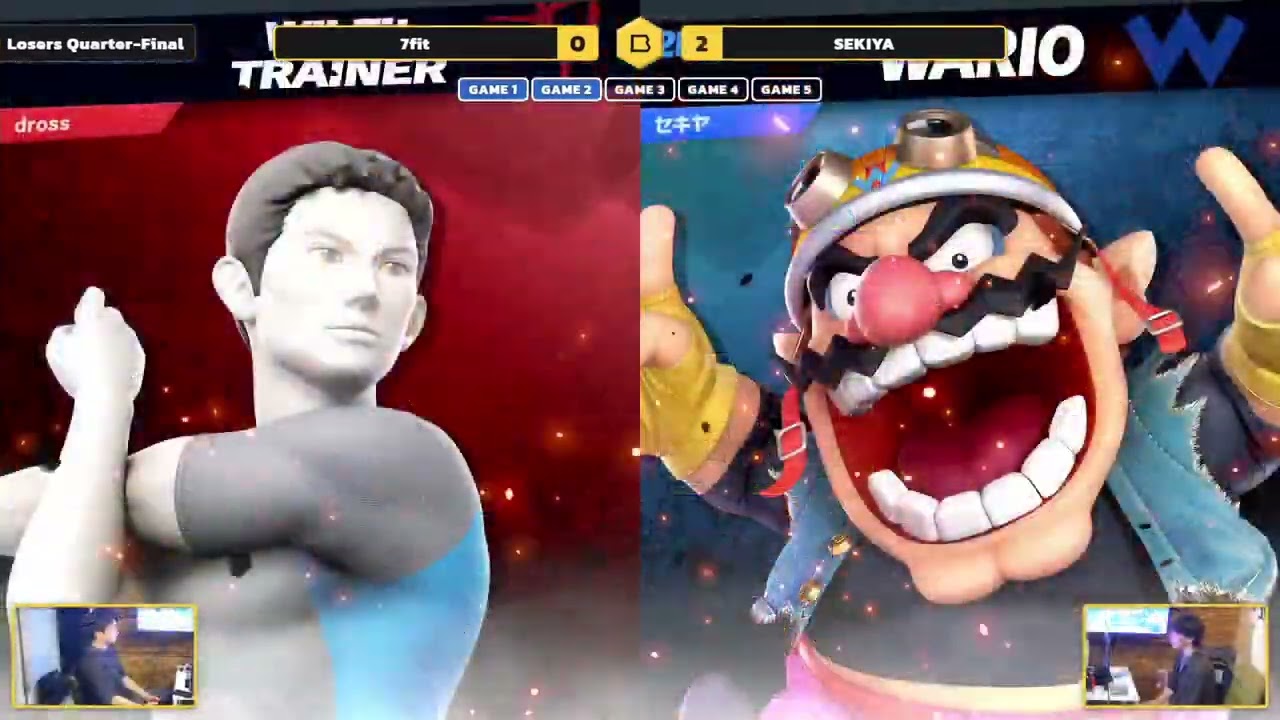 BeeSmash FRESH!!! #181 LSF - SEKIYA(ワリオ) vs 7fit(Wii Fit