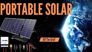 Solar Panels For Off The Grid, Camping, RVs, Cabins, Hiking, and Travel.  Folding and Portable!
