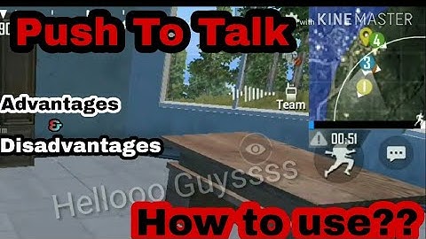 What is & How to use PUSH TO TALK | Advantages & Disadvantages of it | New Feature | PUBG MOBILE