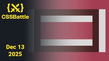 CSSBattle Daily Challenge December 13 2025