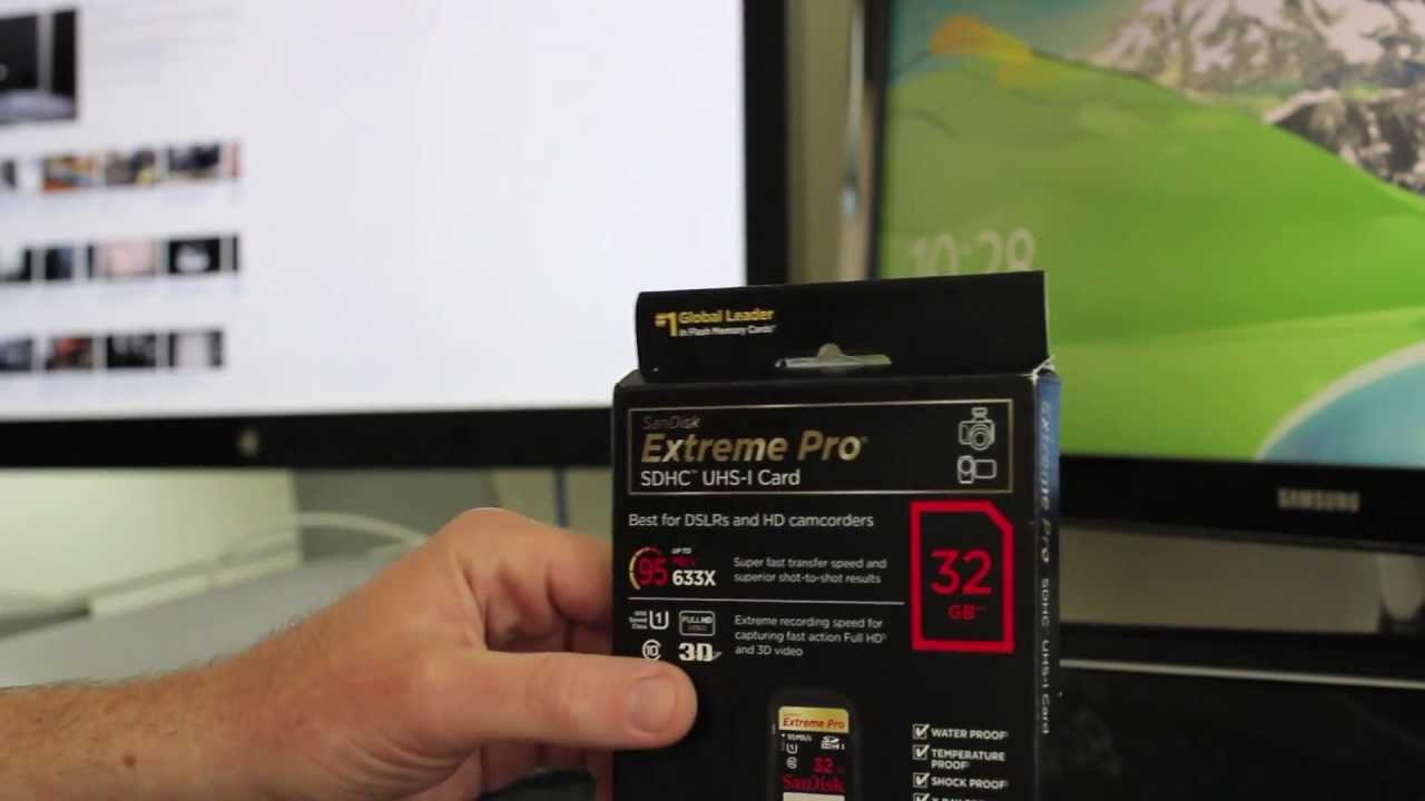 SanDisk Extreme Pro 32 GB SDHC/SDXC Memory Card Unboxing