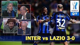 Supercoppa: Inter-Lazio 3-0 * Borrelli: dominio nerazzurro * Solaroli: la pausa danneggerà l'Inter.