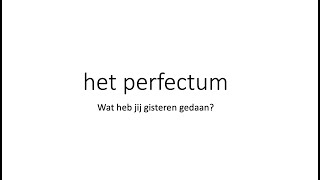 Het perfectum: praten over vroeger in het Nederlands. Theorie. NT2 - A2 #leernederlands #nt2