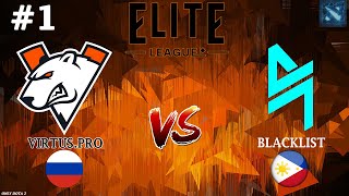 Матч За Проход Или Вылет! | Virtus.pro Vs Blacklist #1 (Bo3) Elite League 2024