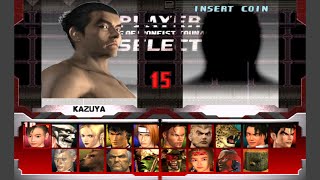 Tekken 3 [Arcade] - play as unused moveset (Kazuya)