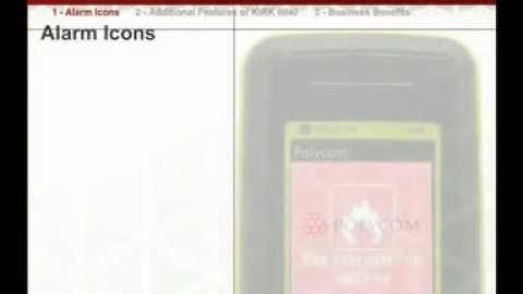 Spectralink DECT Handsets Alarm Features