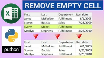 Remove Null Values From Excel File Using Python | Remove Empty Cells Using Python | Pandas | Python