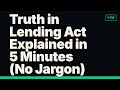 Truth in Lending Act Explained in 5 Minutes (No Jargon)