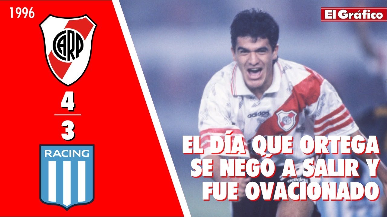 TORNEO APERTURA 1996: RIVER 4 RACING 3 | Ortega no quiso salir, clavó un golazo y fue ovacionado