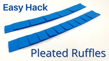 Sewing Tip - How to make Knife pleat and Box Ruffles