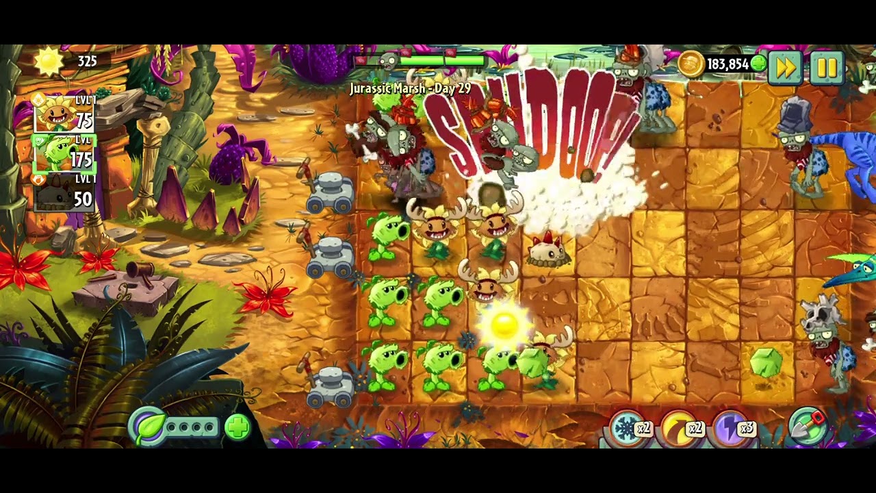 PvZ2 Modern Day 29 Replaying Plants Vs Zombies 2 - YouTube