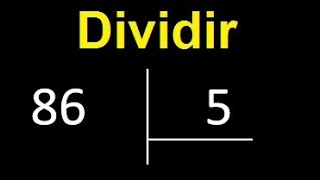 Dividing 86 by 5 is an inexact division with a decimal result. How do you divide two numbers