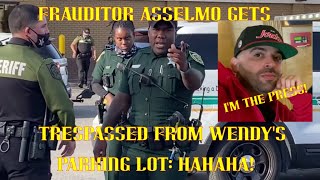 Frauditor AssElmo Trespassed From Wendy's Parking Lot: HAHAHA!