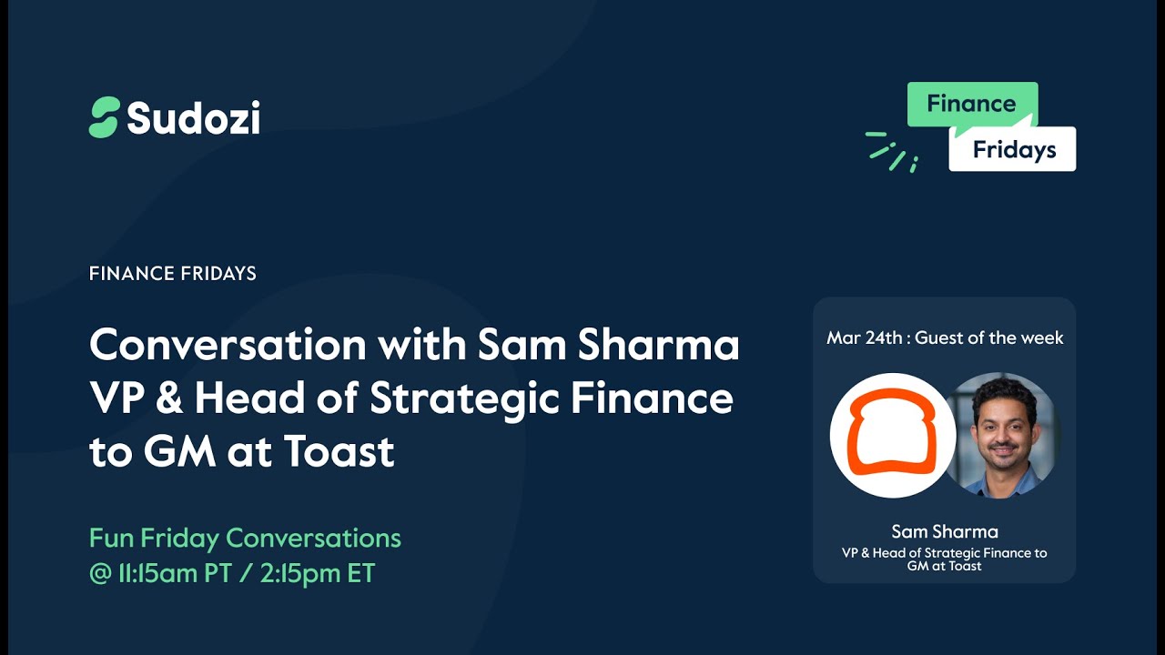 VP & Head of Strategic Finance to GM at Toast YouTube