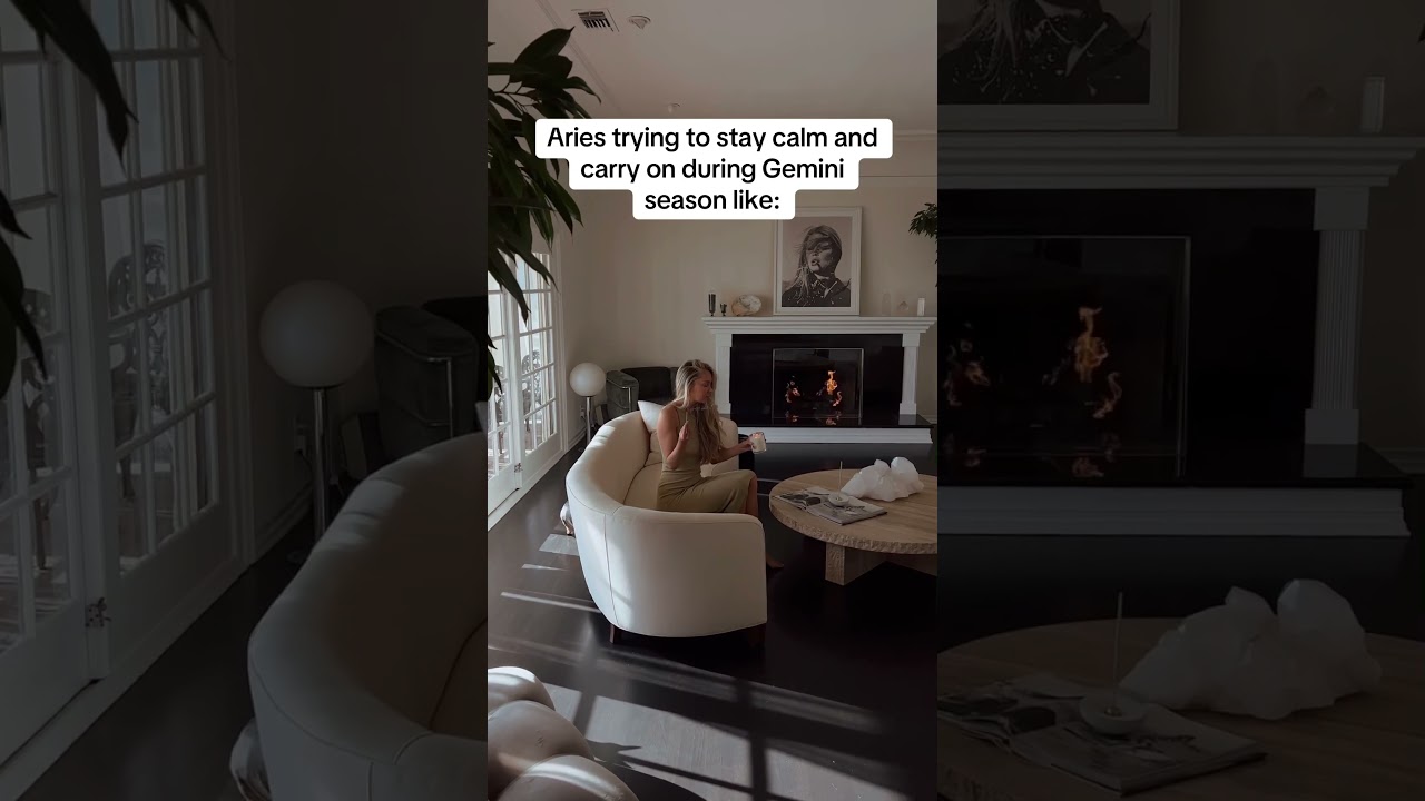 Aries Trying to Stay Calm During Gemini Season Be Like… 🔥♈😂 