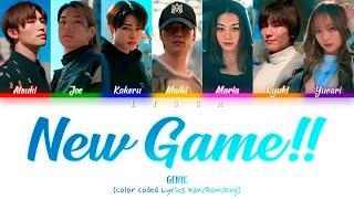 Download lagu GENIC - New Game!! (Color Coded Lyrics Kan/Rom/Eng)
