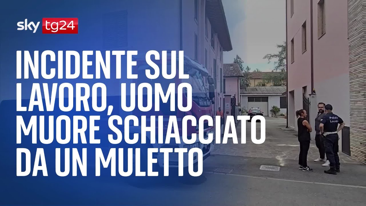 Incidente sul lavoro, uomo muore schiacciato da un muletto - YouTube