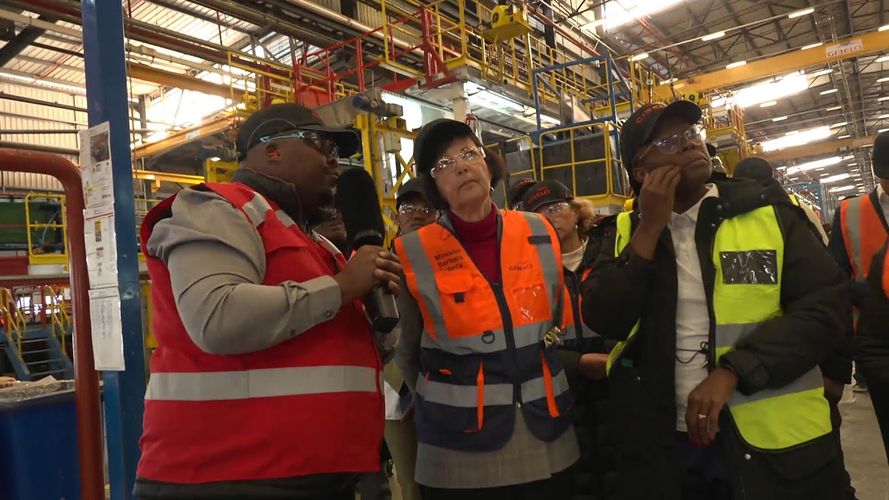 [HAPPENING NOW] Minister Of Transport Visits Gibela's Train Manufacturing Factory