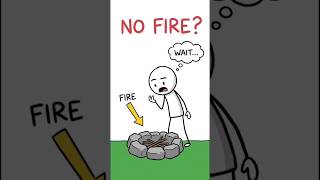 What If Humans Never Invented Fire? #facts #didyouknow #history #stickman #fire #shorts