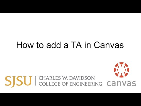 How to add a TA in Canvas