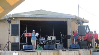 Irish Mythen introduces The Mother Pluckers at the kick-off to Harmony Bazaar 2014