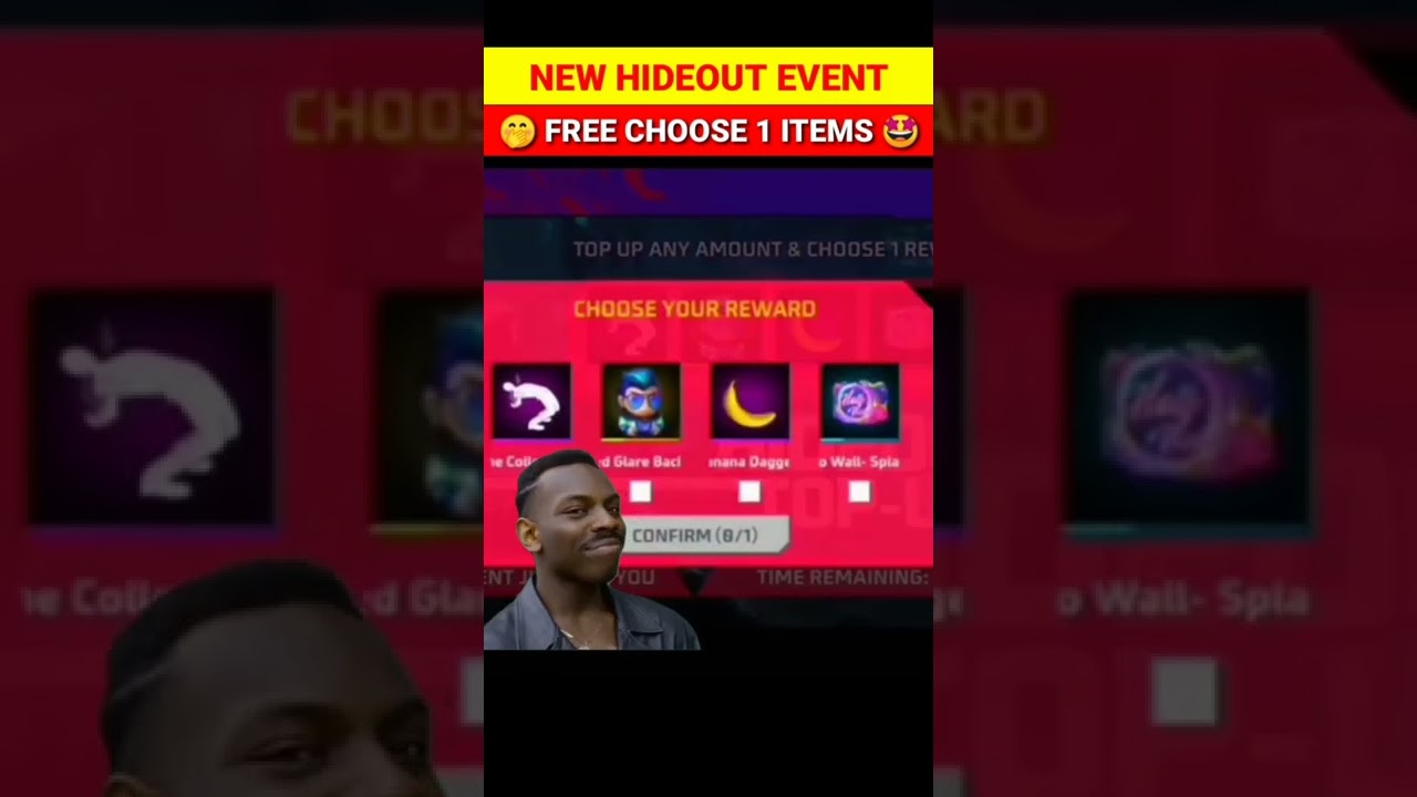 Hideout Top Up Event Free Reward 🤩 Free Choose 1 Items 🤭👻 