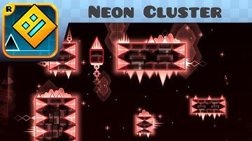 Geometry Dash - Neon Cluster (3 Coins) (Medium Demon) - by ancientanubis and Morphix