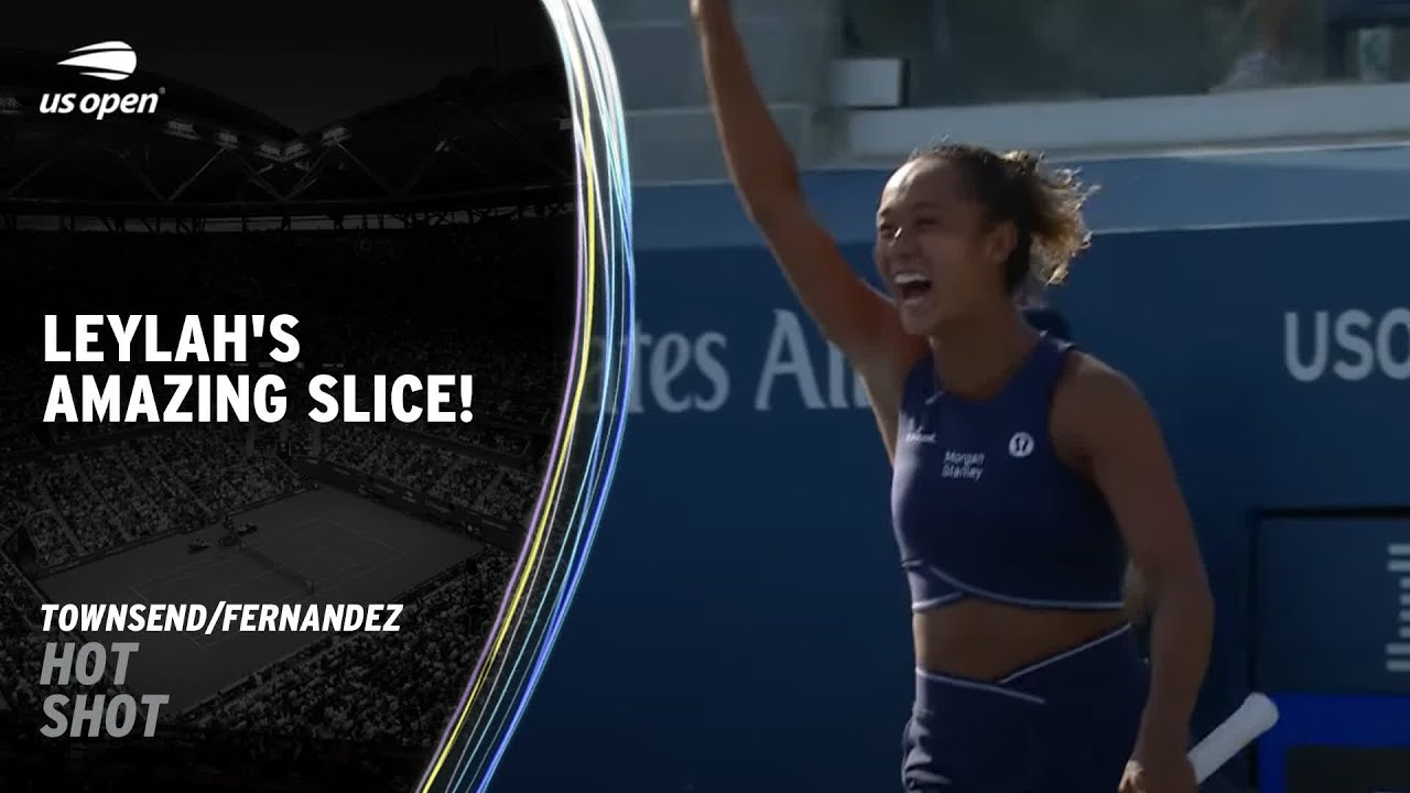 Leylah Fernandez's Stunning Down-The-Line Slice on Match Point! | 2023 US Open