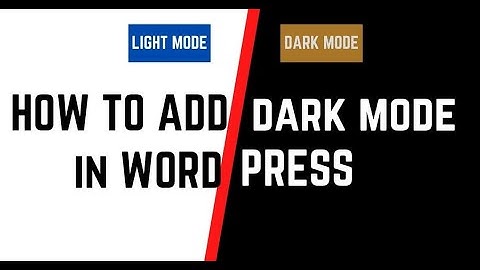 How to add Dark Mode (Night mode) in WordPress Website & Dashboard - Hindi@Nayak youtuber