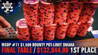 WSOP 2021 $1,500 PLO Bounty FINAL TABLE Event #71