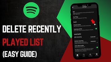 How To Delete Recently Played On Spotify