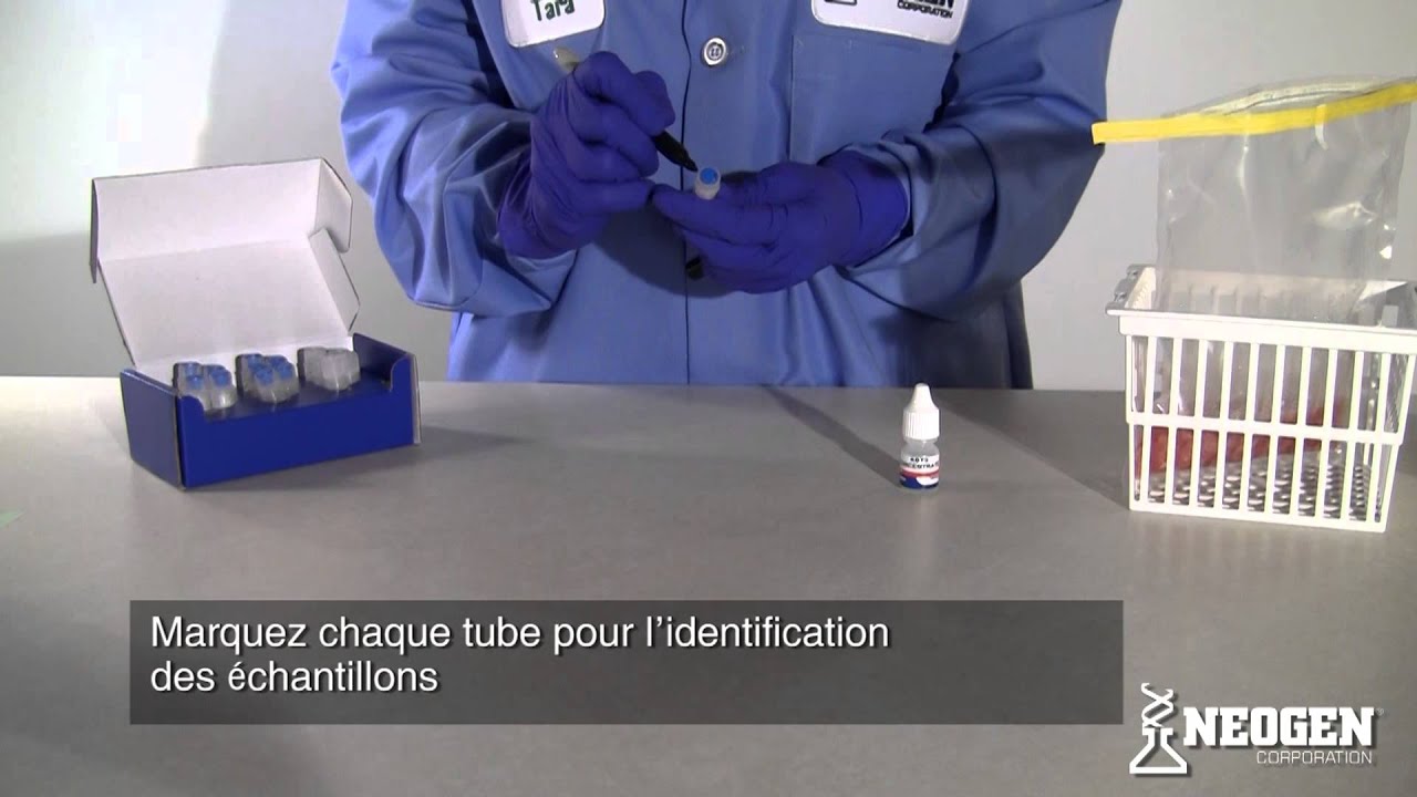 dairy cow Procédure d'utilisation du kit FAST de Neogen pour identification des viandes