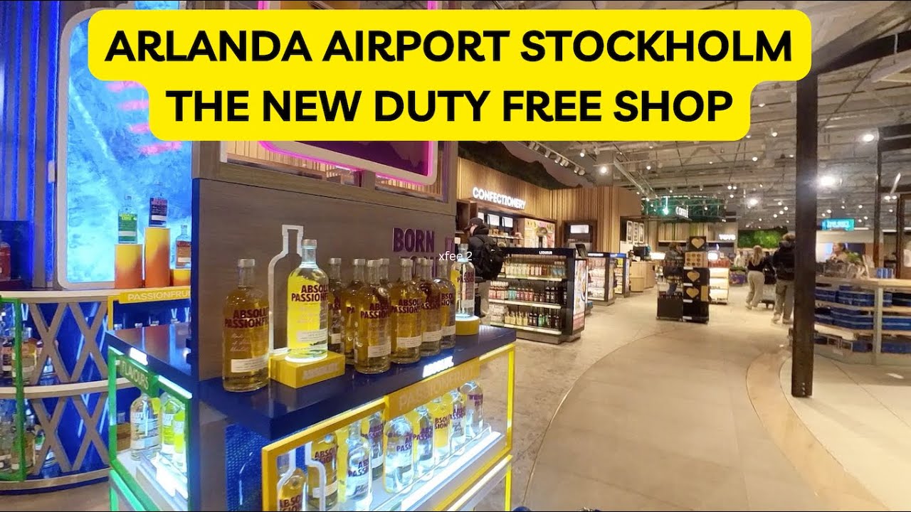 Arlanda Airport Stockholm Sweden. New Duty Free shops and renovations  almust done