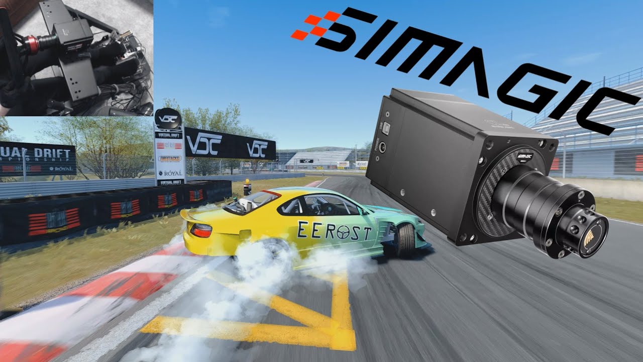 Assetto Corsa - WHEELBASE UPGRADE! Simagic Alpha Mini Drift test - YouTube