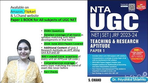 PAPER 1 BOOK LAUNCH |TEACHING AND RESEARCH APTITUDE|NTA UGC NET #ugcnet #ugcnetpaper1 #ugcnetdec2023
