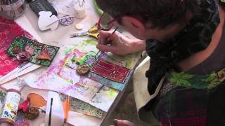 Gelli Plate Play Date with Stencils